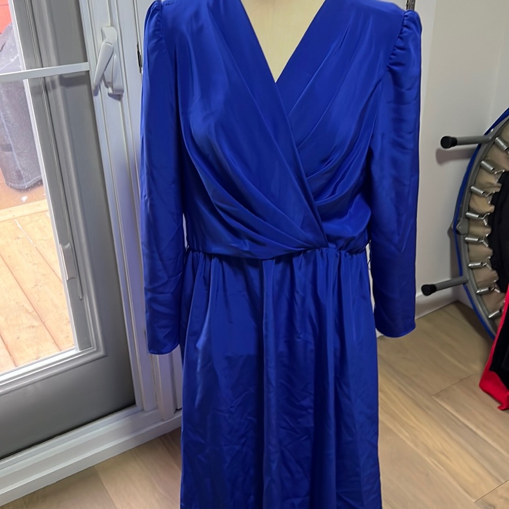 Vintage Royal Blue Dress Size 12